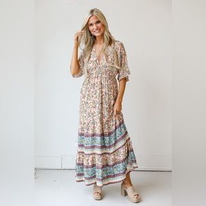 Exceptional Impression Floral Maxi Dress